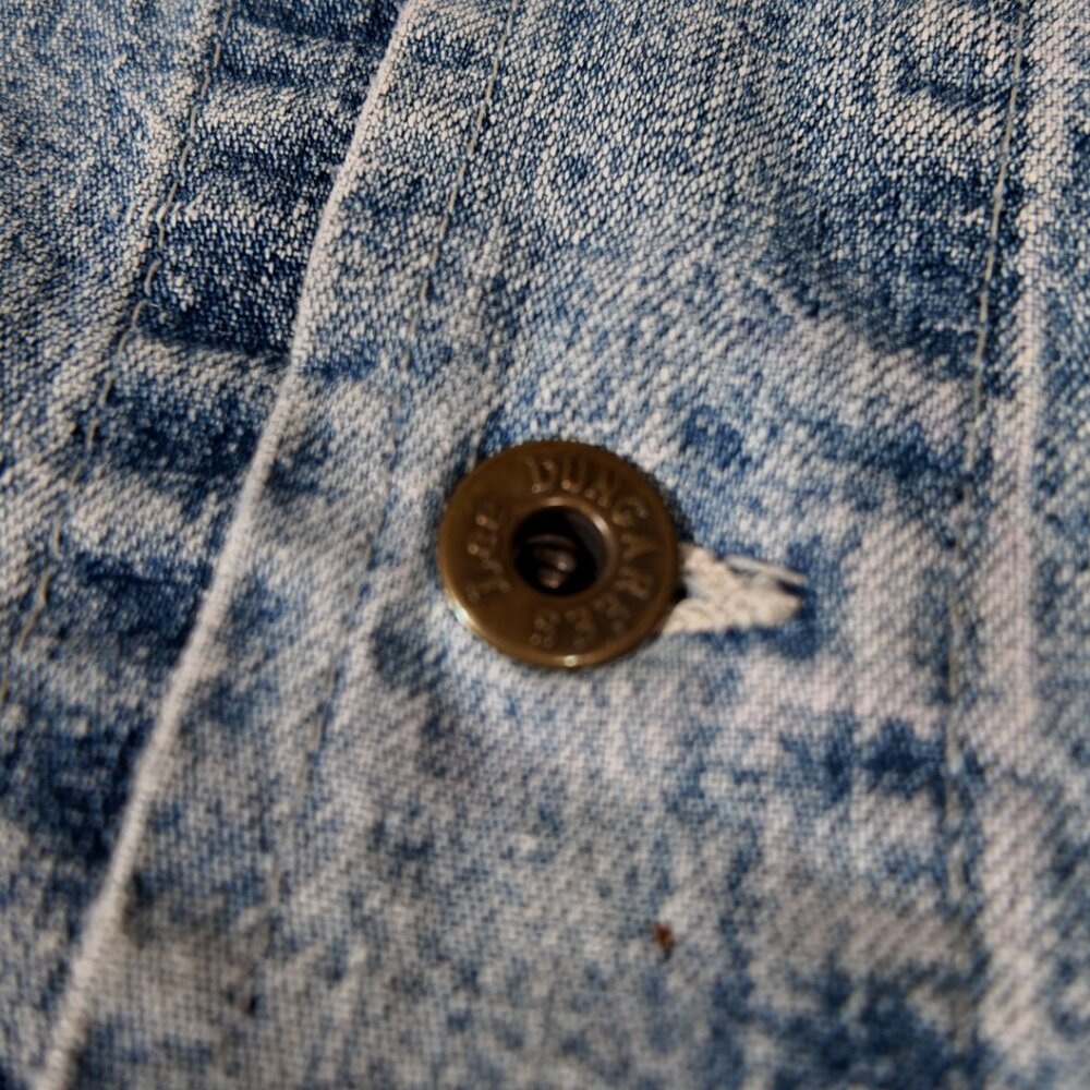 ๐ฅ Vintage Lee Dungarees Denim Chore Jacket - XL - Workwear ๐ฅ - Picture 7 of 10